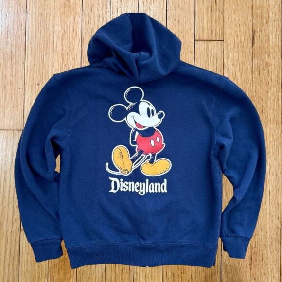 Disney Mickey Mouse Hoodie Men Size Small Full Zip Navy Sweatshirt - Picture 8 of 8